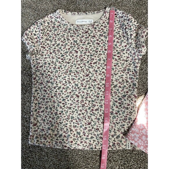 Abercrombie Kids Floral & Pink Waffle Knit Tops Bundle (Size 9/10) - Picture 9 of 12